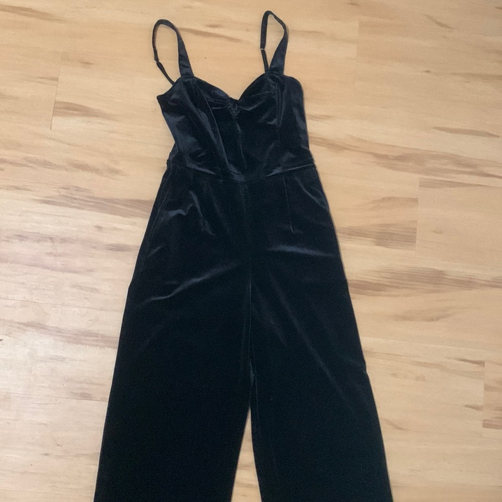Abercrombie and Fitch velvet jumpsuit, size small